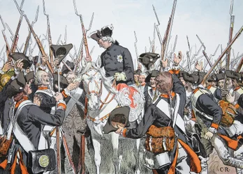 König Friedrich und das Regiment Bernburg